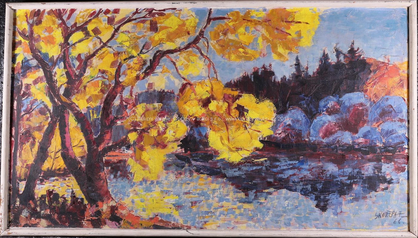 František Skořepa - Podzim u rybníka