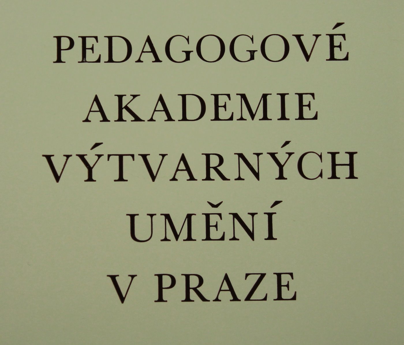 Pedagogové AVU v Praze - Soubor grafických listů