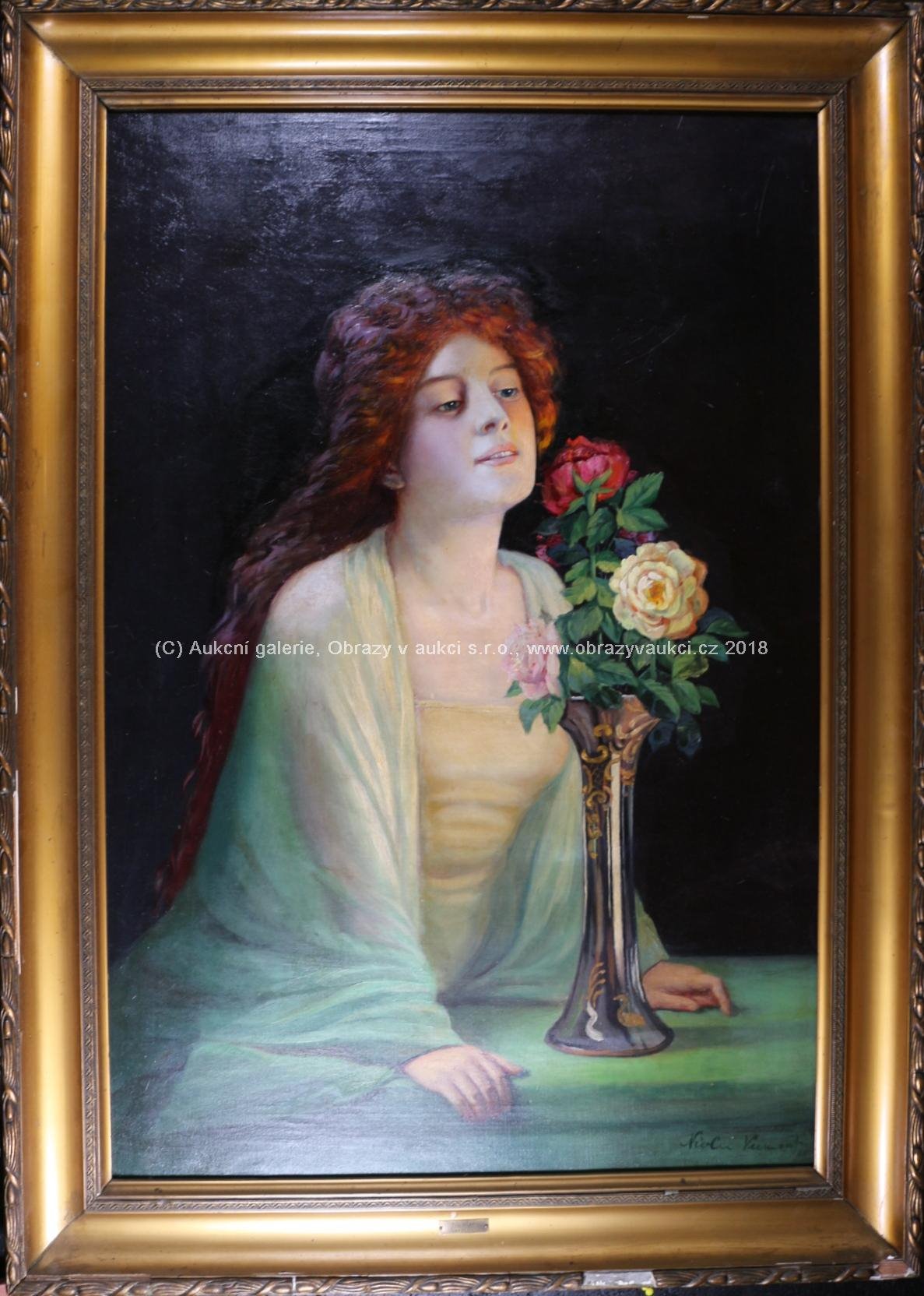 Nicolas Vermont - Dívka s růžemi