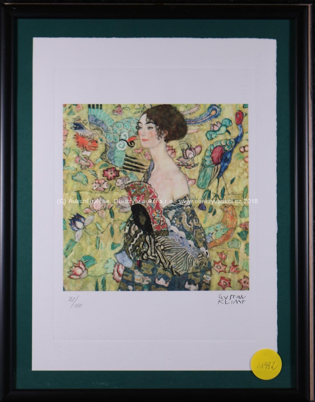 Gustav Klimt - Dívka s ptáky