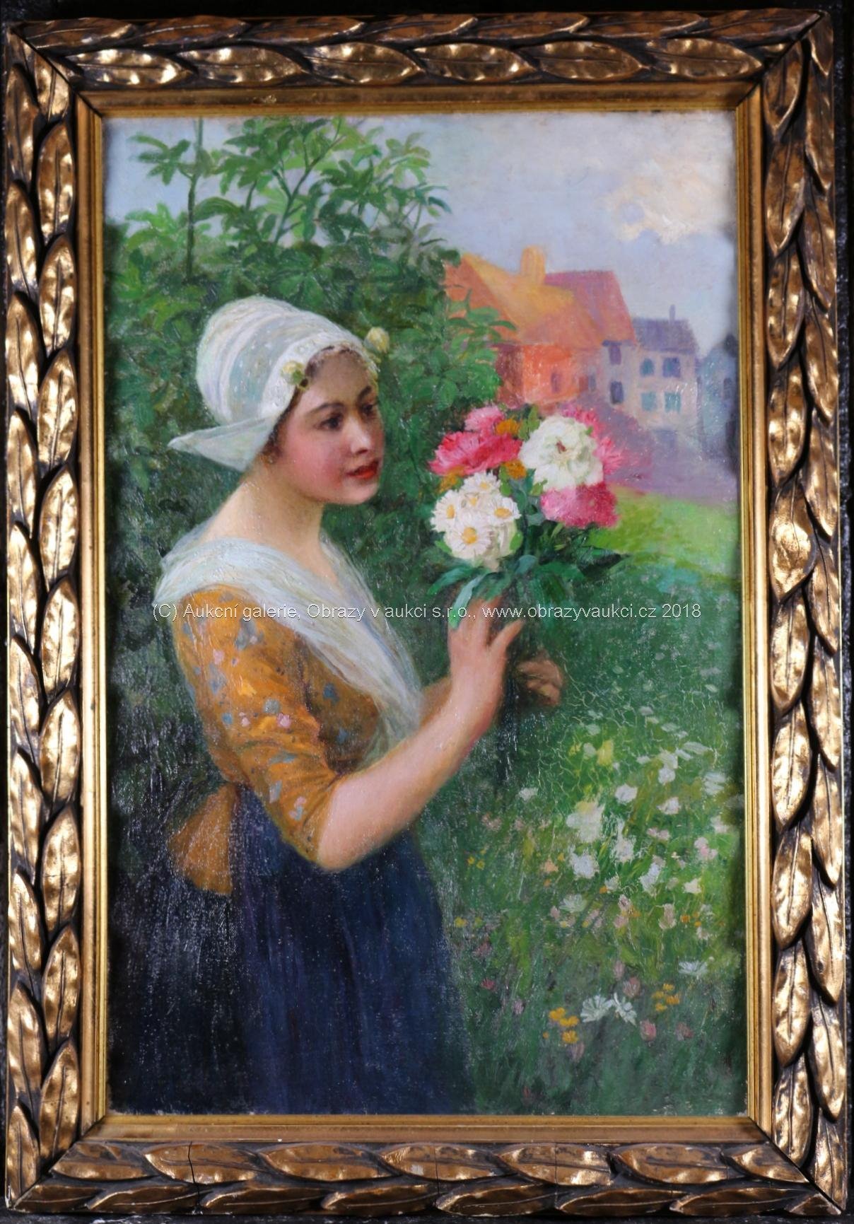 Carl Duxa - Dívka s květy