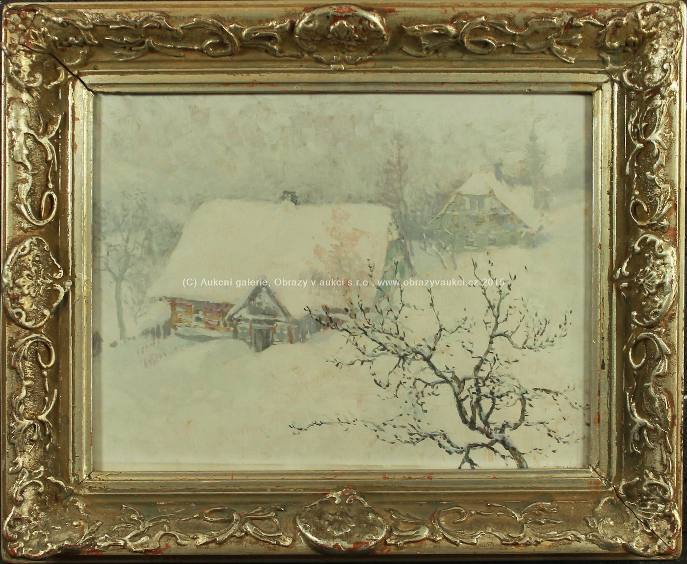 František  Cína - Jelínek - Tuhá zima na vesnici