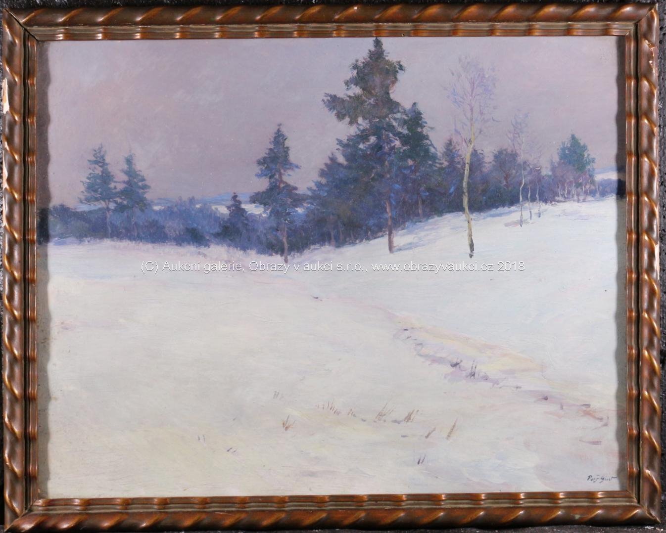 Gustav Porš - Zimní krajina