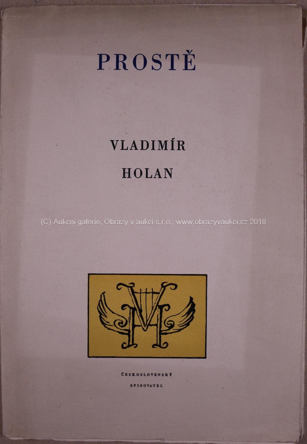 Vladimír Holan - Prostě - Podpis autora
