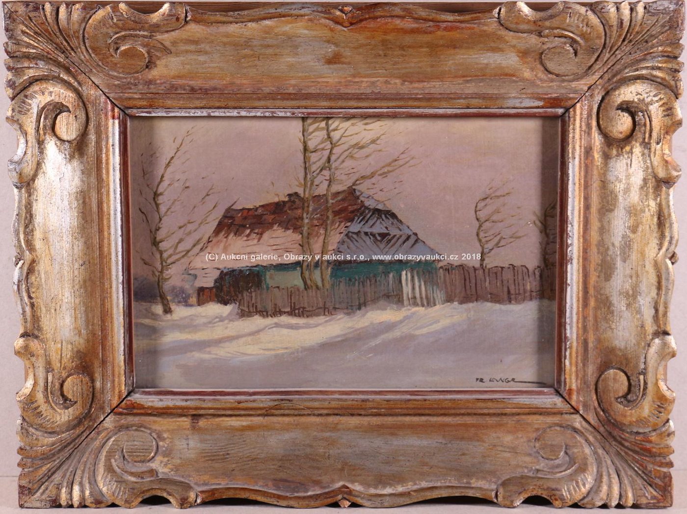 František Lange - Chaloupka pod sněhem