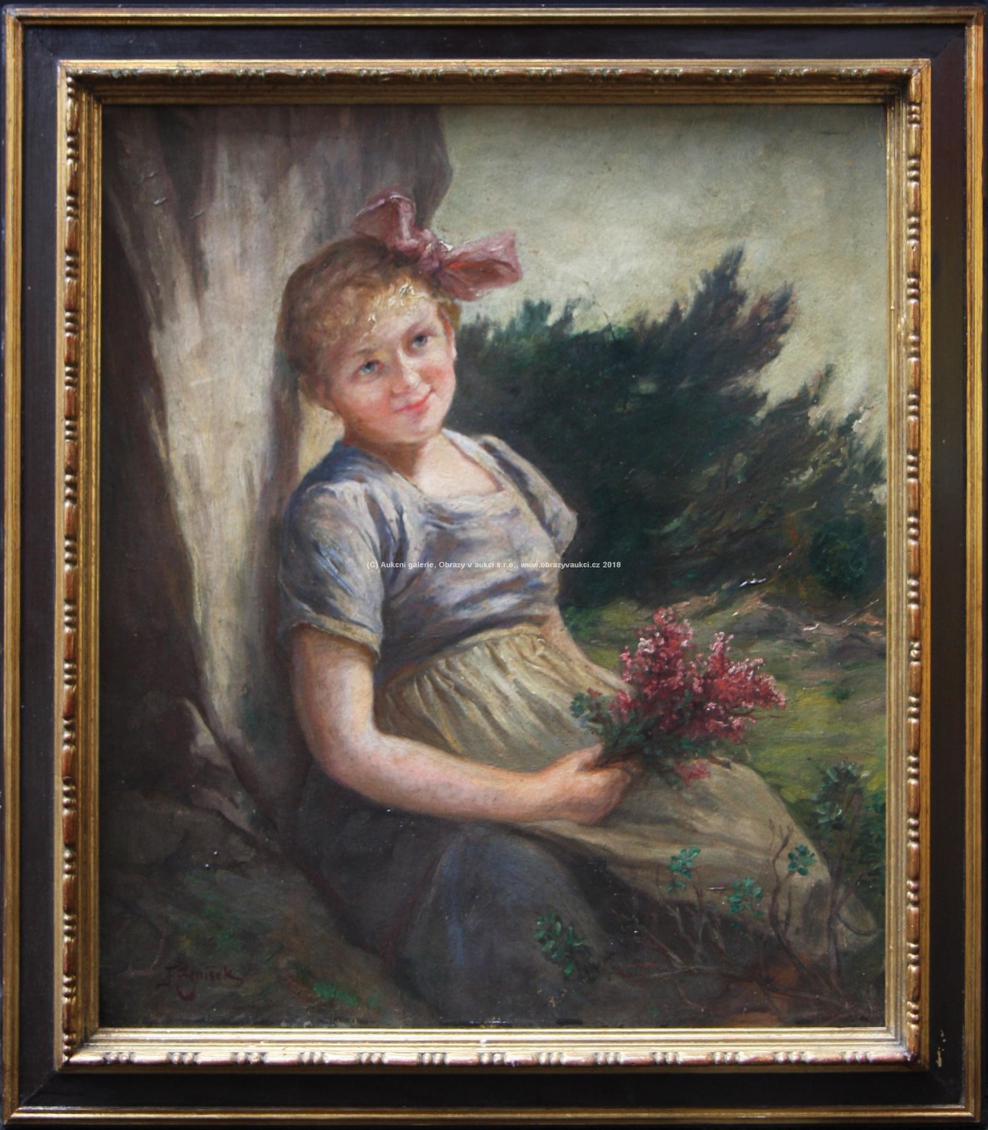 František Ženíšek - Dívka s kytičkou
