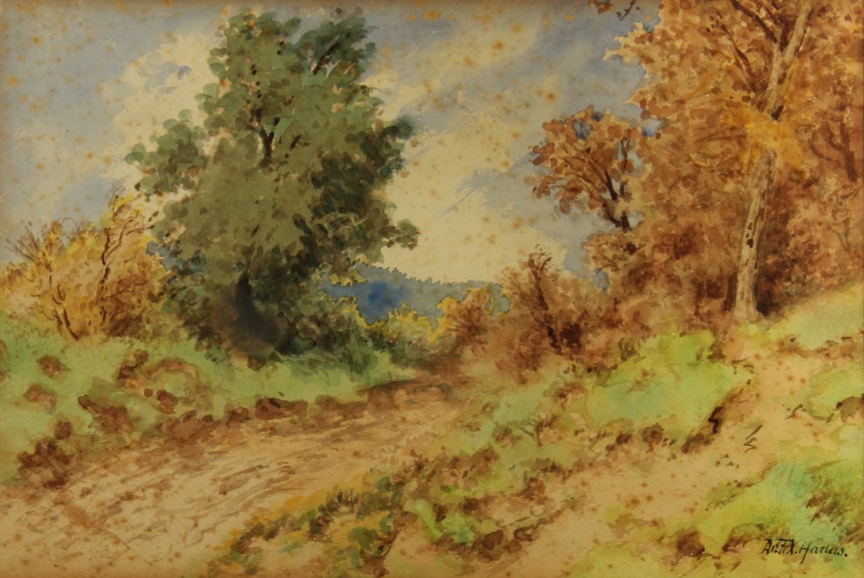 František X. Harlas - Podzimní stromy u cesty