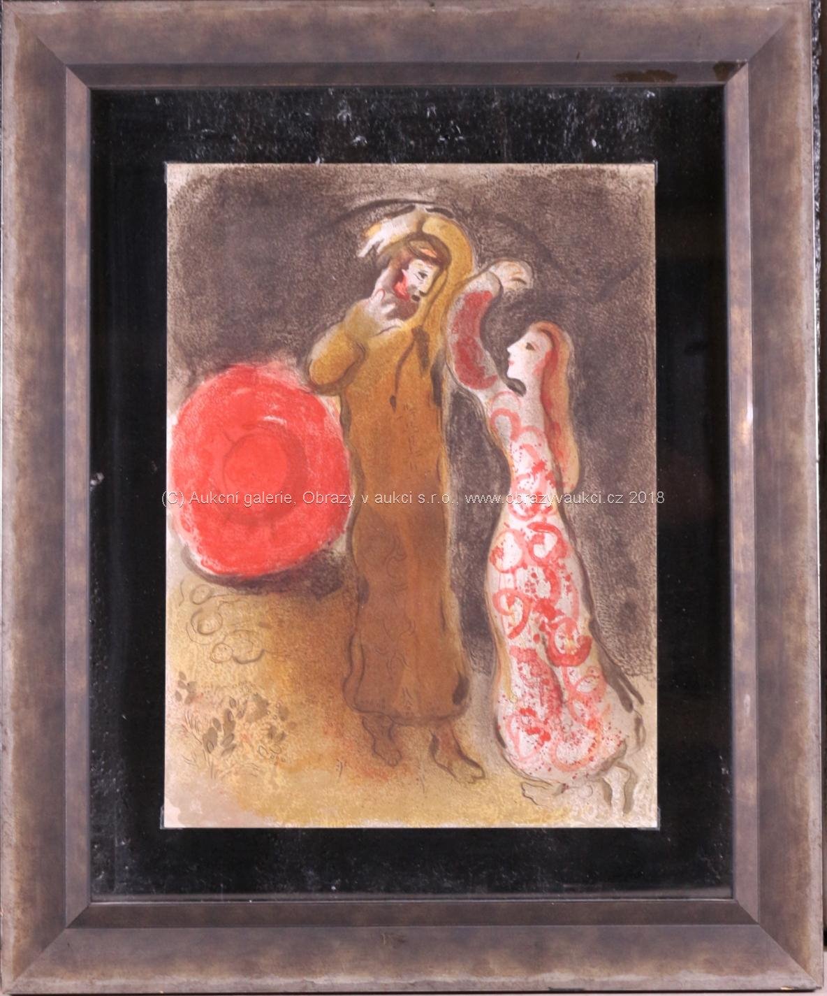 Marc Chagall - Setkání Rút s Bózem