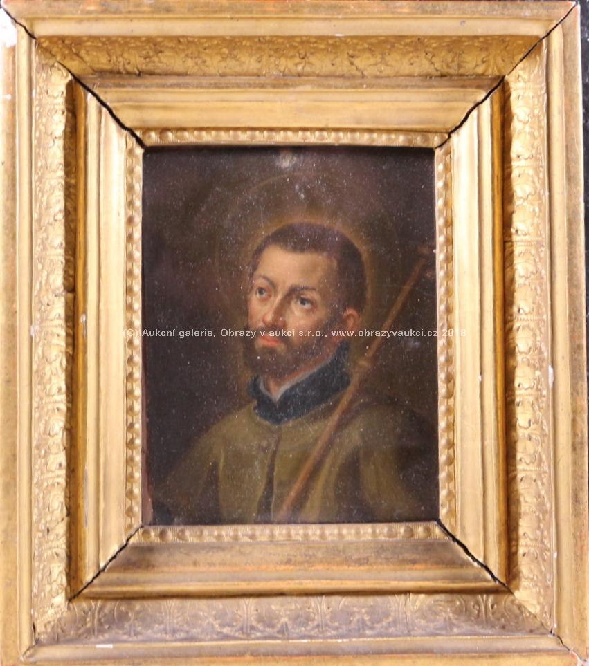 středoevropský malíř konce 18. a počátku 19. stol. - sv. František Xaverský