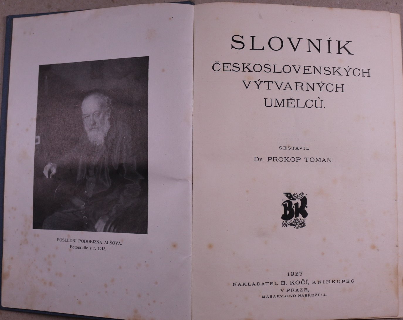 Dr. Prokop Toman - Slovník Československých výtvarných umělců