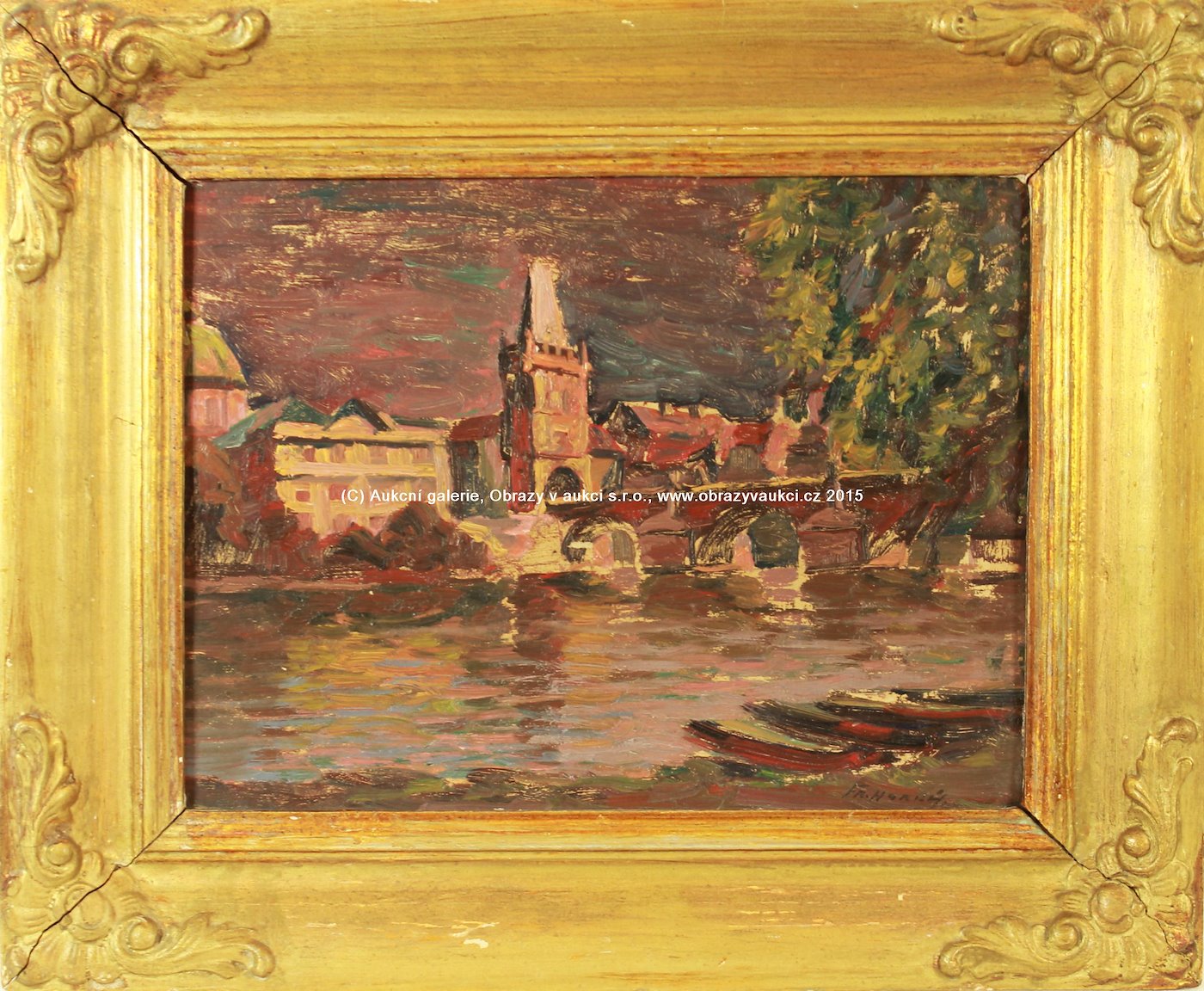 František Horký - Vltava u Karlova mostu