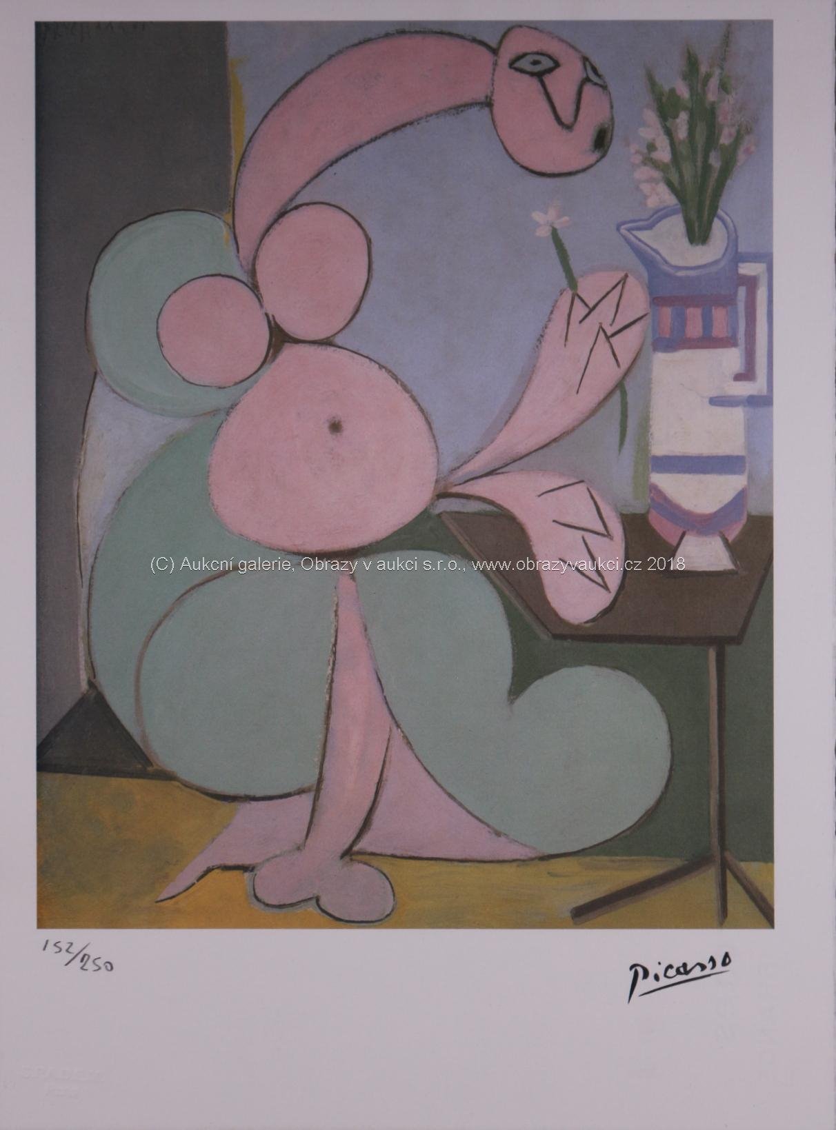 Pablo Picasso - Žena u stolu