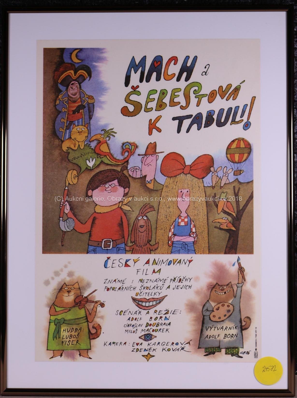 Adolf Born - Plakát: Mach a Šebestová k tabuli!