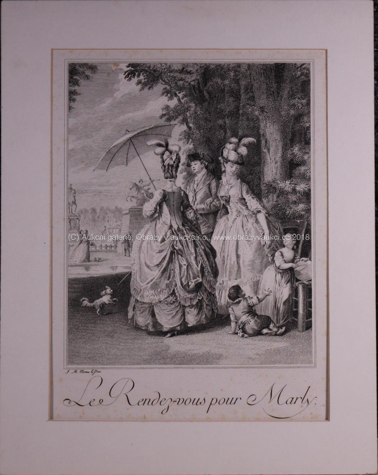 J.M. Moreau - Soubor 3 grafických listů: La grande Toilette