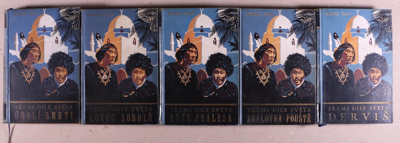 Karel May - Soubor 5-ti knih od Karla Maye z cyklu Třemi díly světa