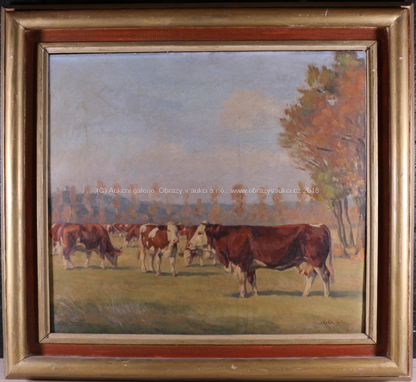 Emil Kotrba - Krávy na pastvě