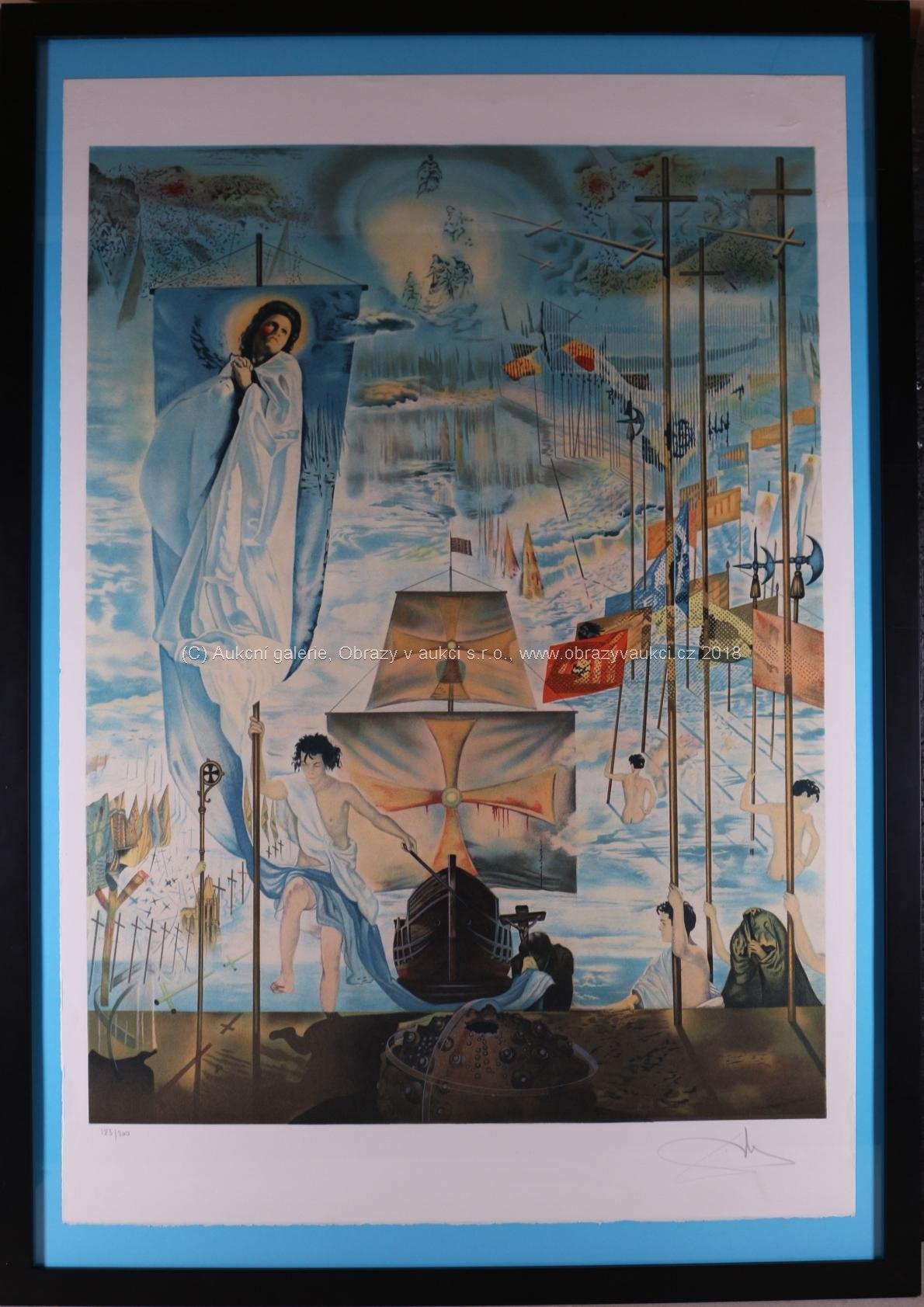 Salvador Dalí - Colombus crossing to America