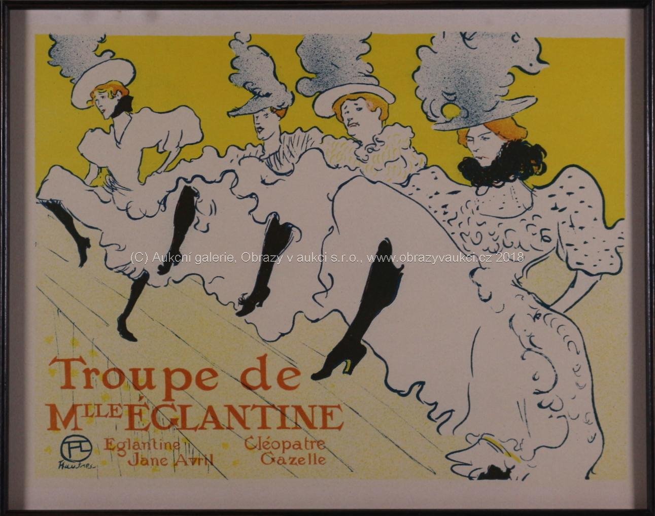 Henri de Toulouse Lautrec - La troupe de mlle énglantine