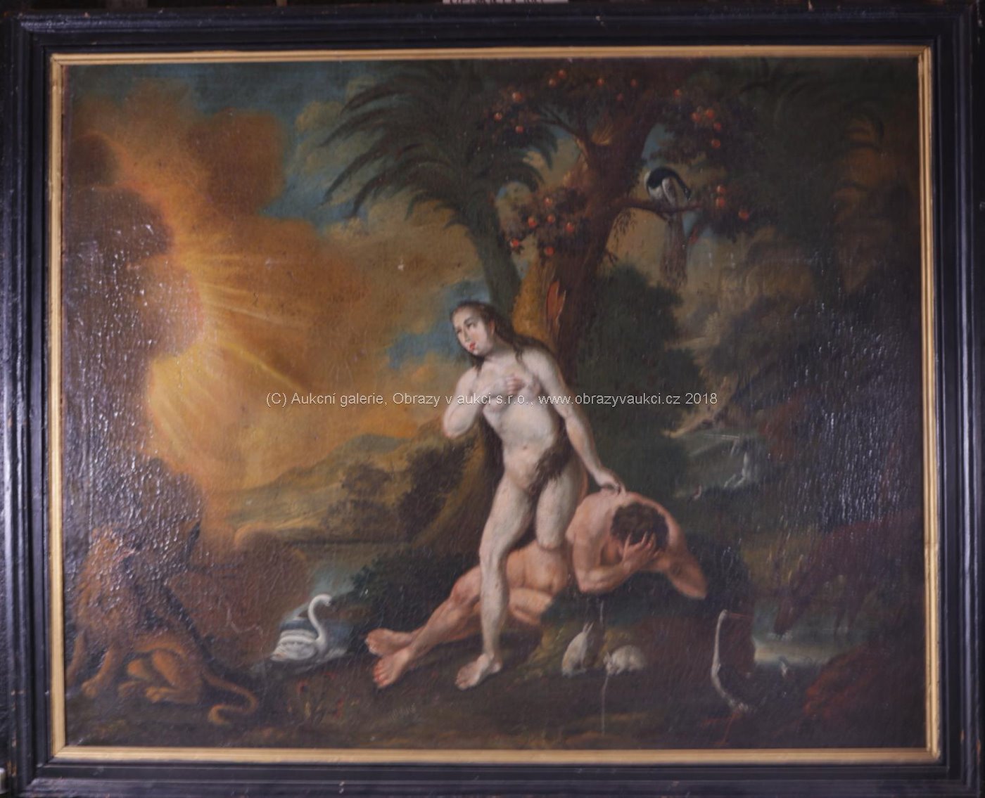 středoevropský malíř přelomu 18-19. století - Adam a Eva