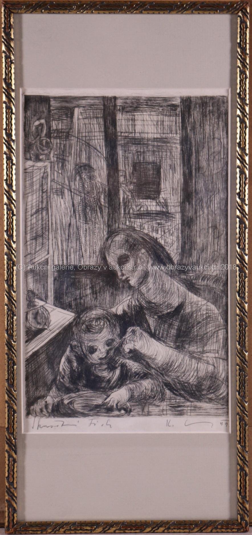 Karel Souček (*1885) - Matka a dítě