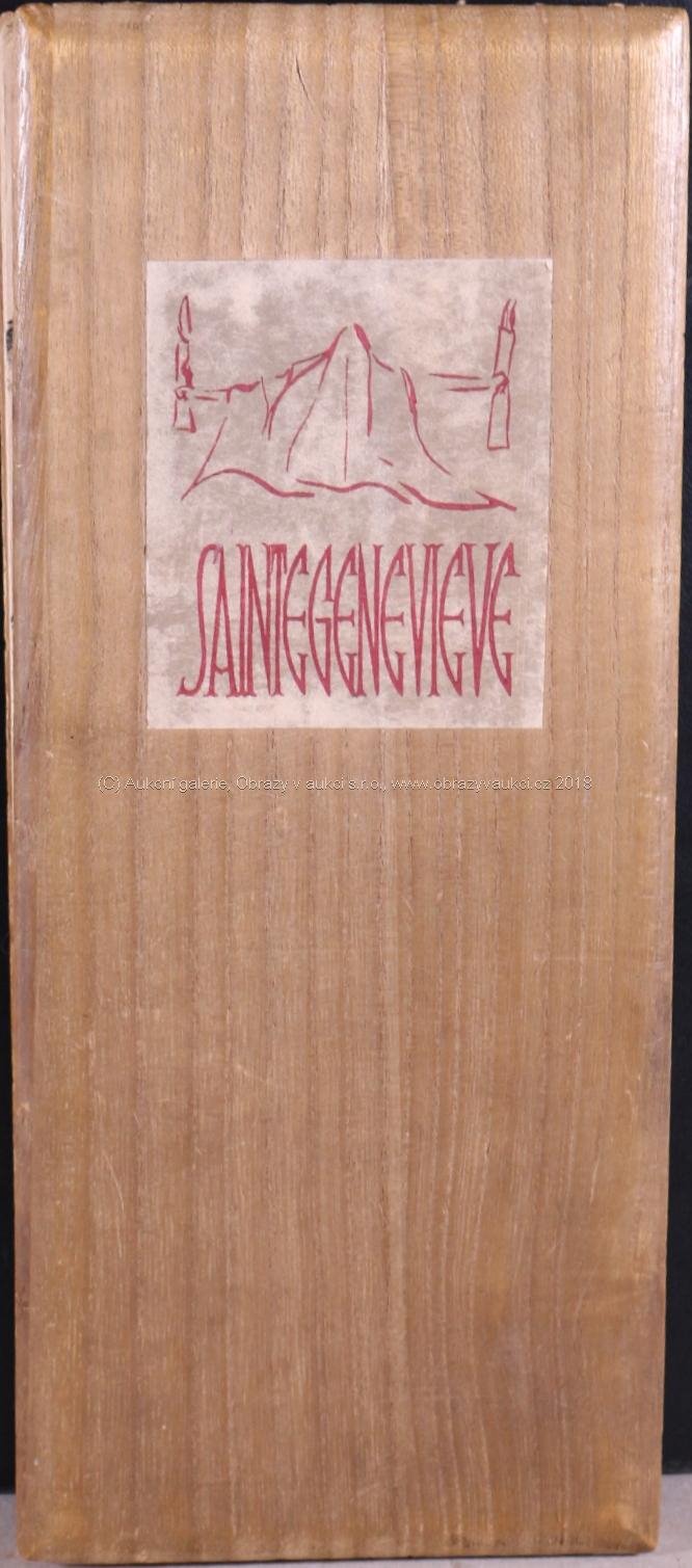 dřevořezy Bonkotsu Igami - Sainte Genevieve poeme par Paul Claudel