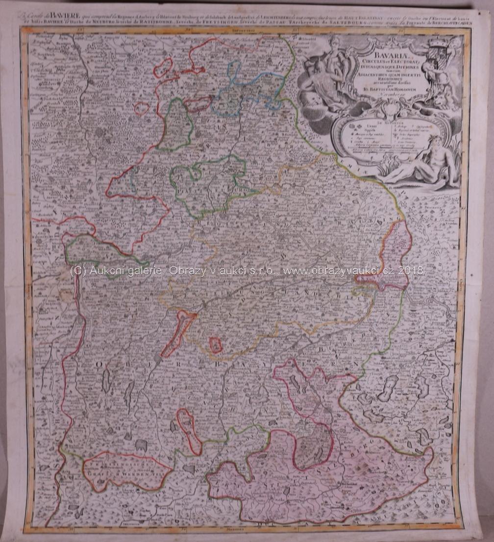 Johan B. Homann - Mapa Bavorska