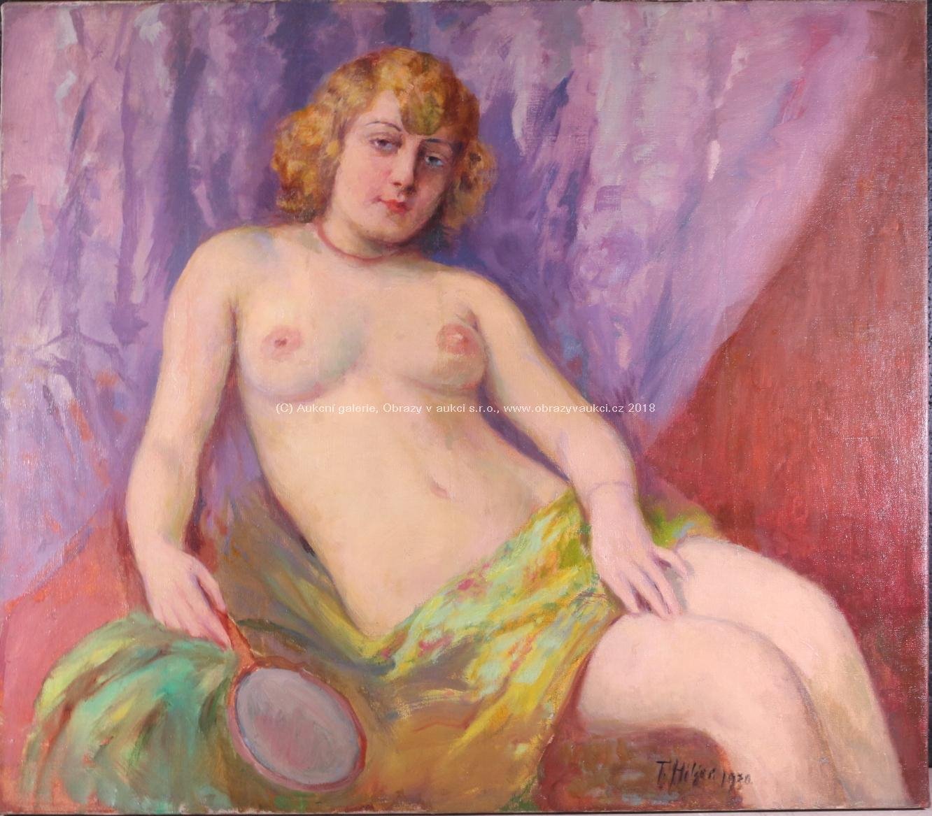 Theodor Hilšer - Dívka se zrcátkem