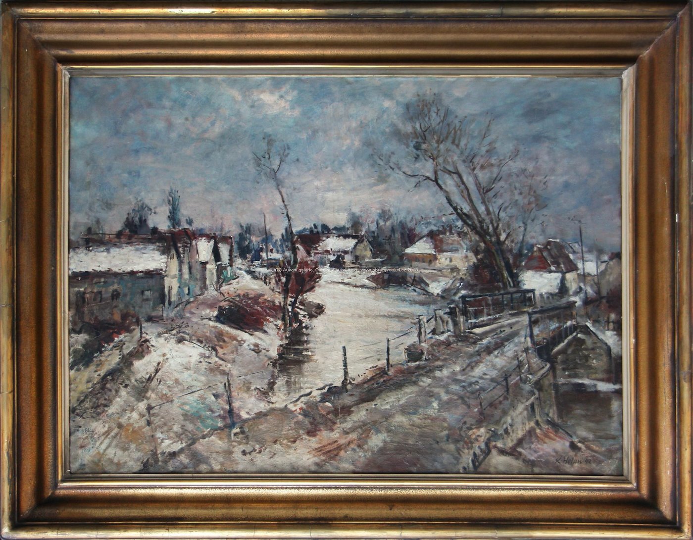 Karel Holan - Vesnice v zimě