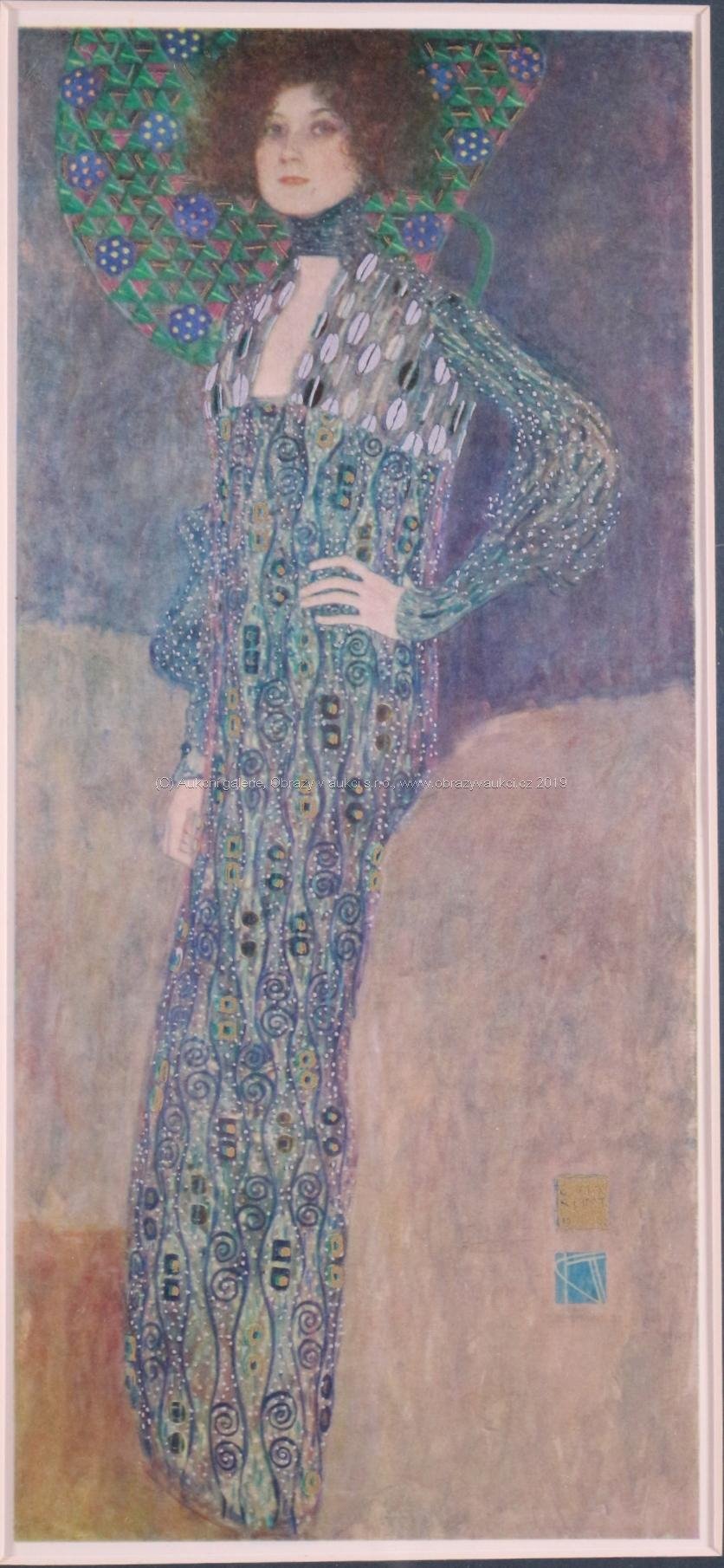 Gustav Klimt - Žena v zelených šatech