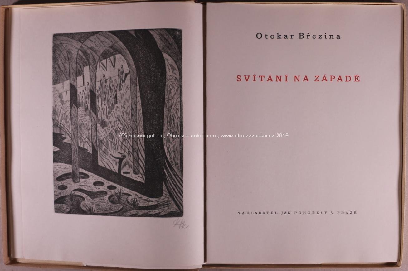 Otokar Březina, ilustrace Jan Konůpek - Svítání na západě