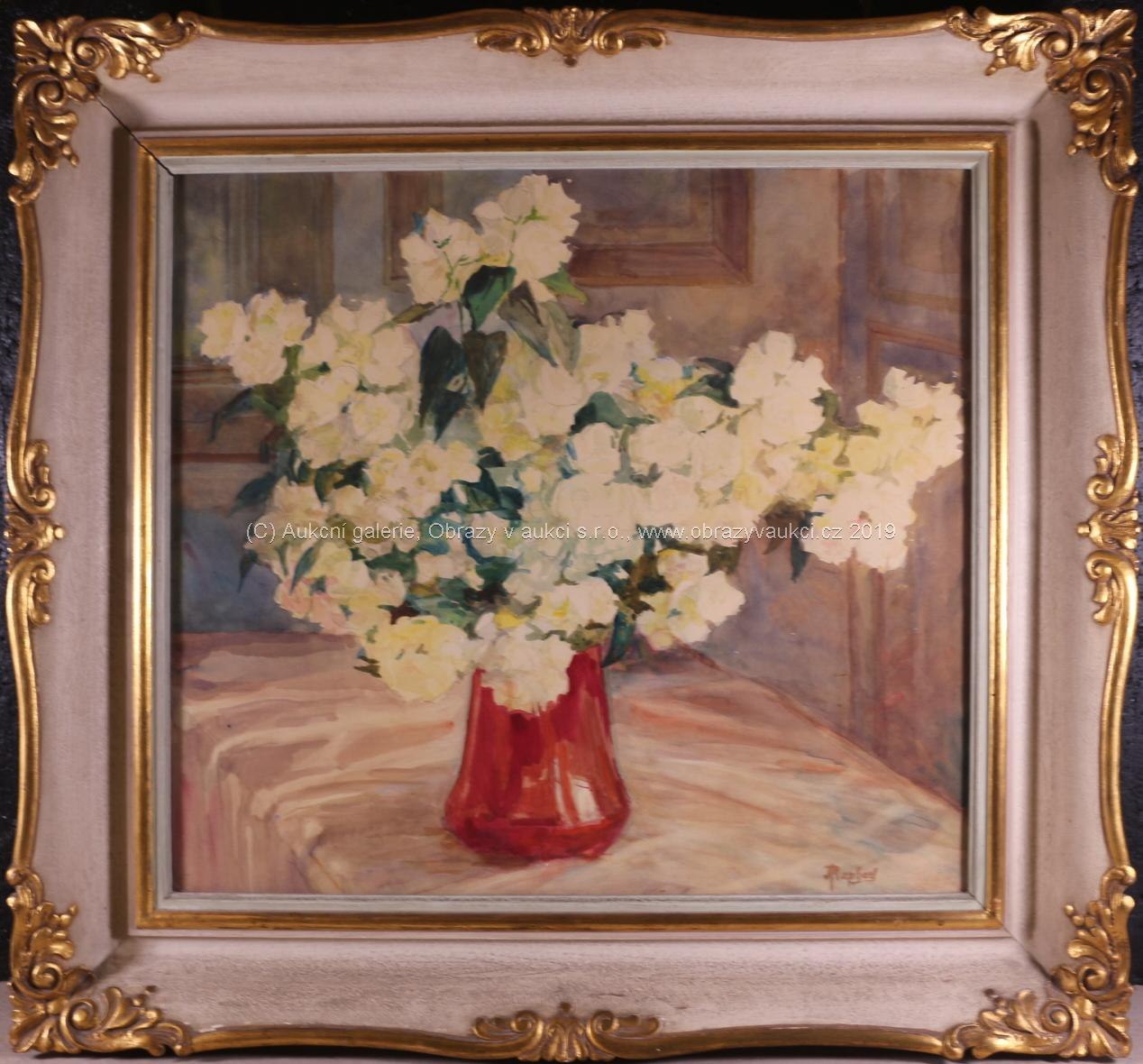 Martha Raphael - Váza s květinami