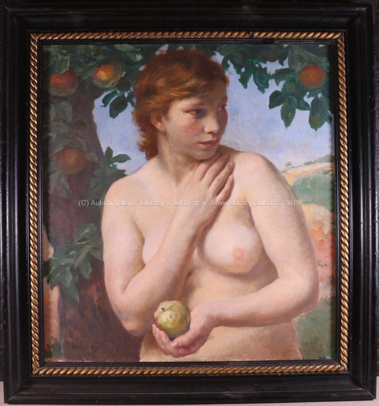 Vladimír Stříbrný - Dívčí půlakt pod jabloní