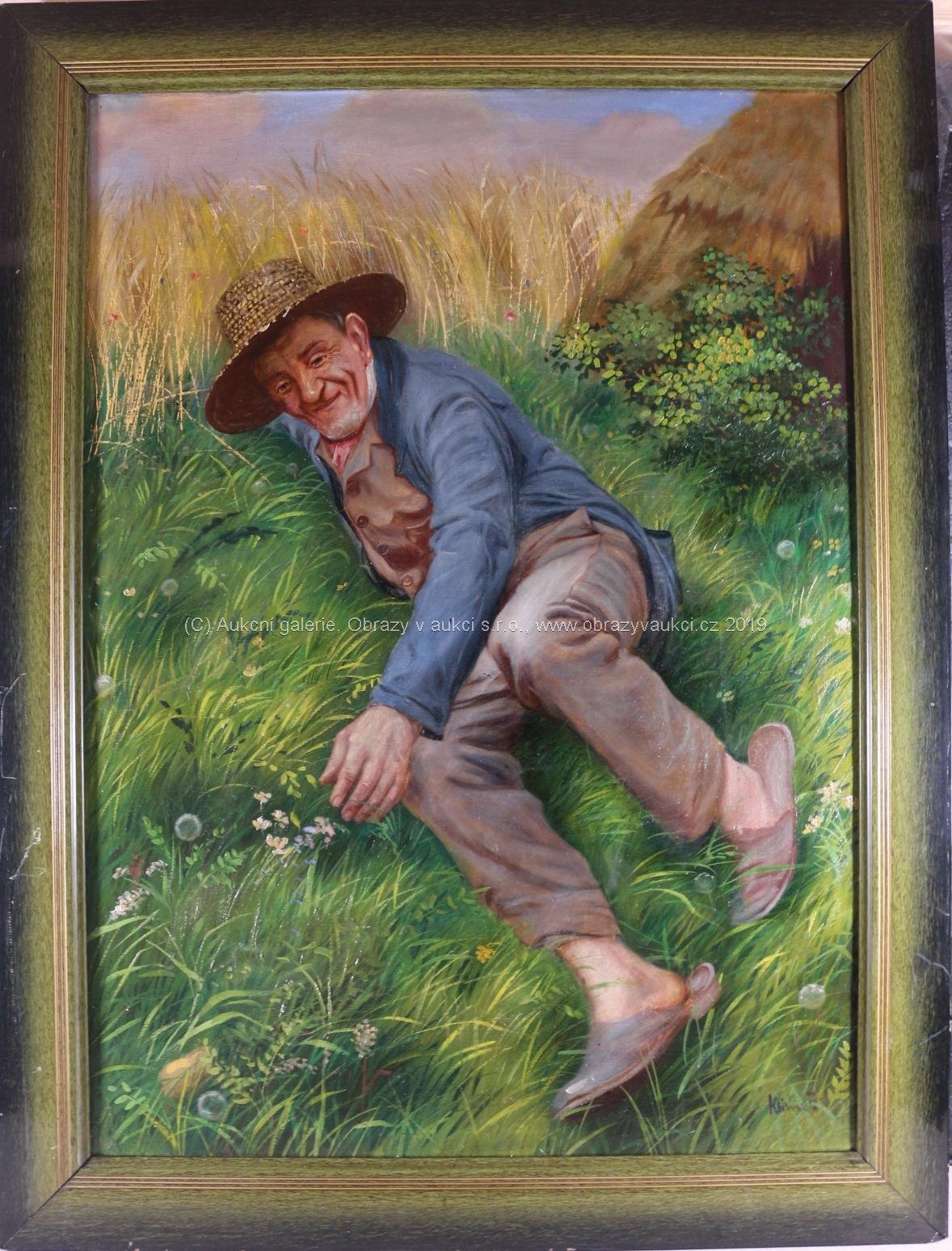 František Klimeš - Odpočinek v trávě