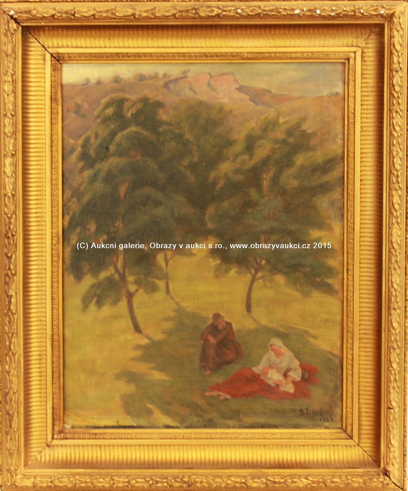 František Drtikol - Odpočinek ve stínu stromů