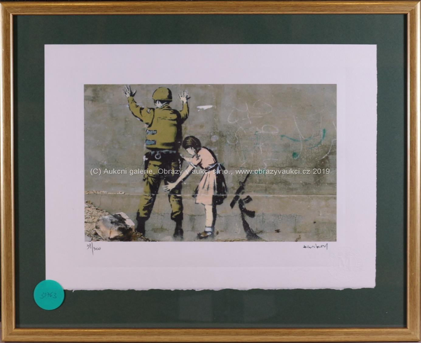 Banksy - Girl frisking Soldier