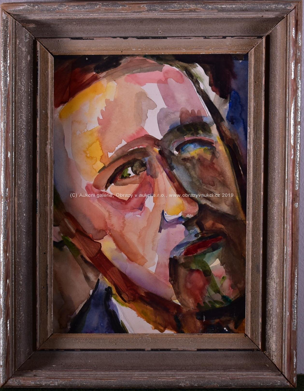Kamil Linhart - Portrét Joachima Gasquetta (podle Paula Cézanne)