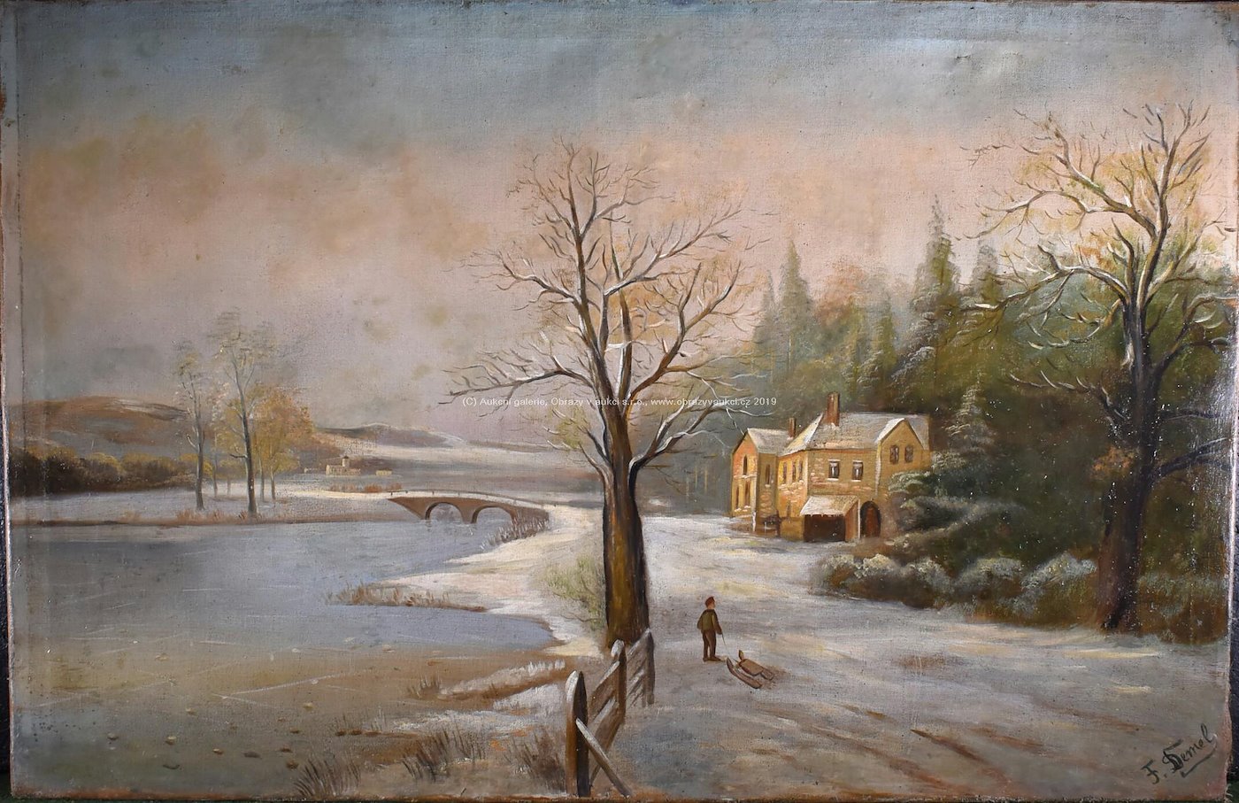 Franz Demel - Zima u řeky