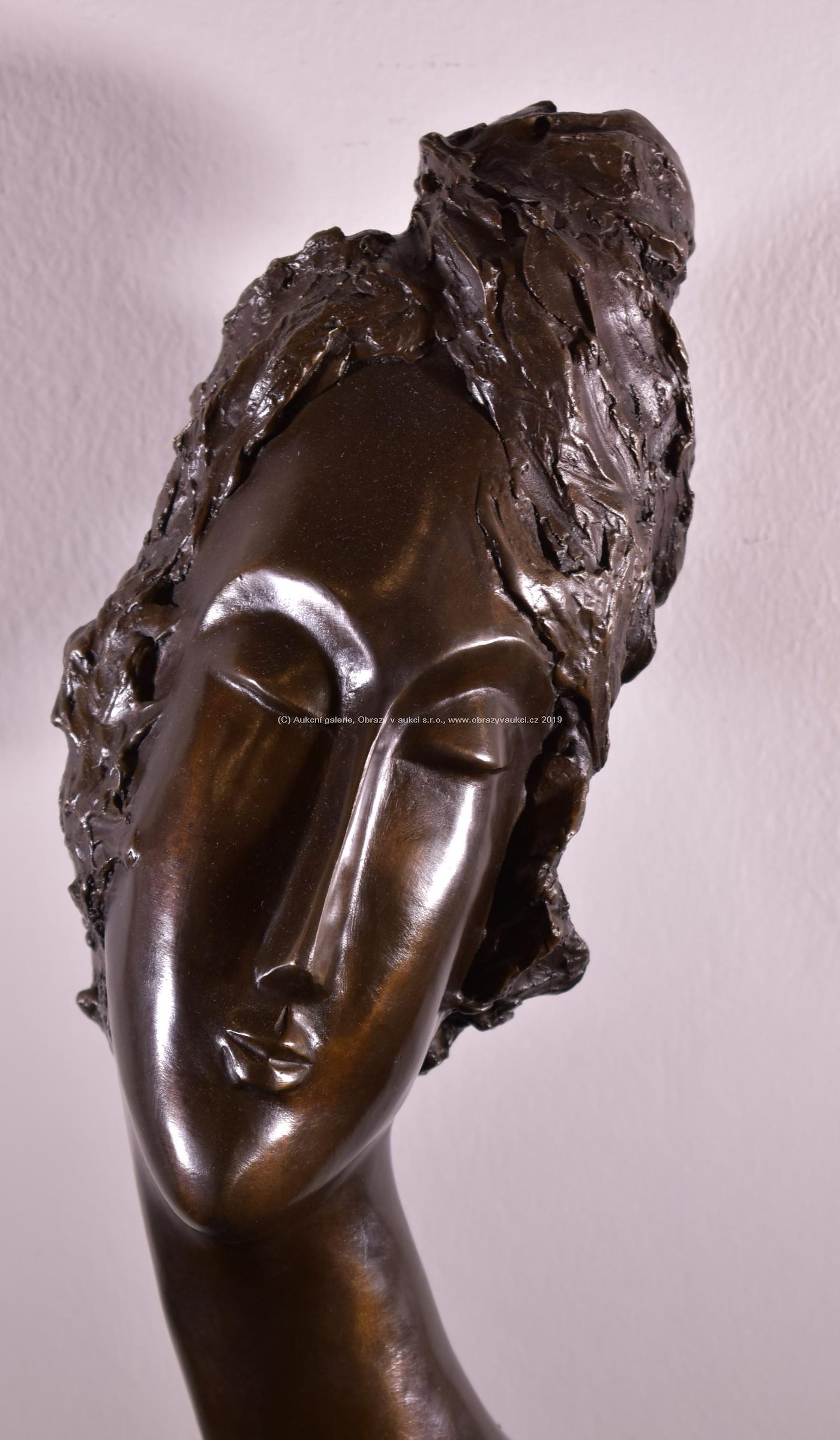 Amedeo Modigliani - Hlava snící dívky