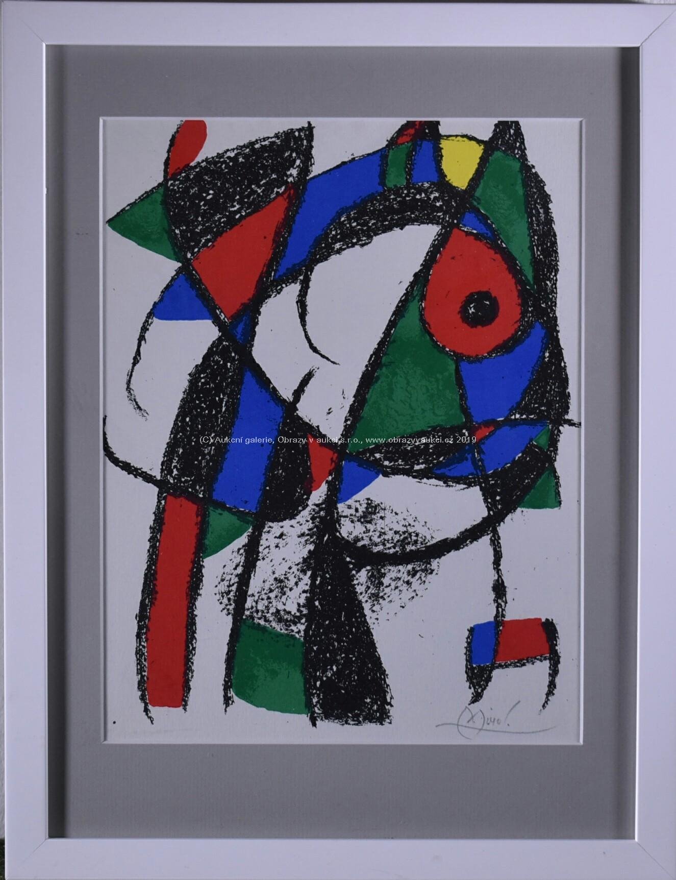 Joan Miró - Lithographie originále opus 1037