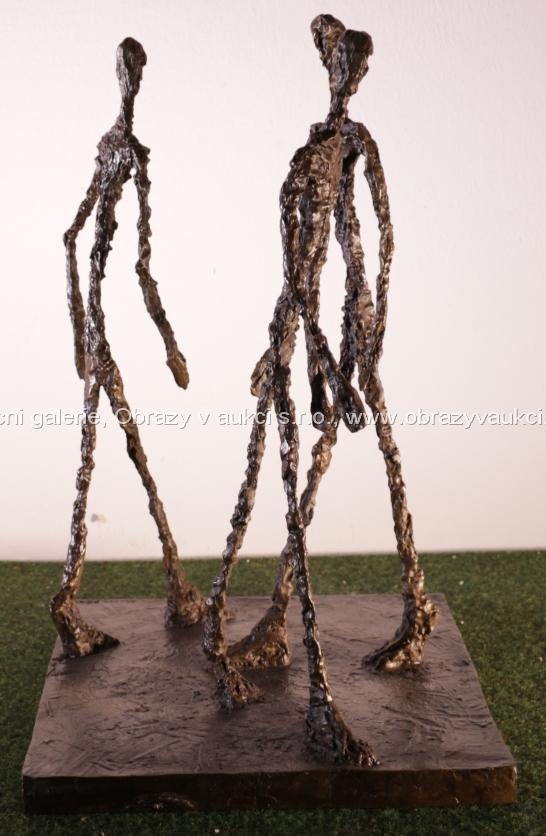 Alberto Giacometti - Kráčející muži