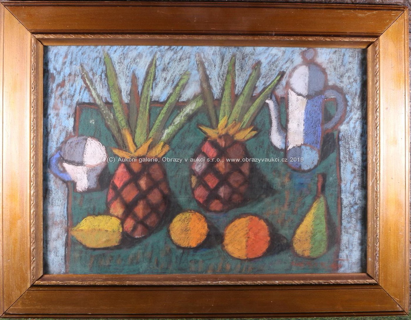 Milan Orenyk - Zátiší s ananasy