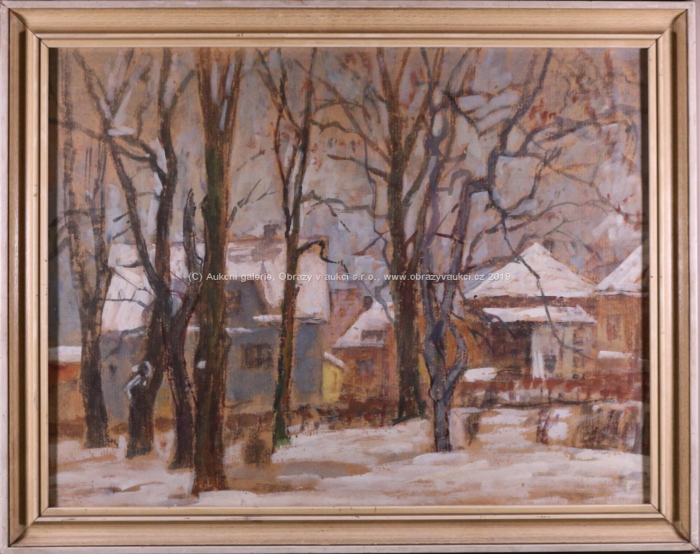 Josef Hapka - Husova ulice v zimě
