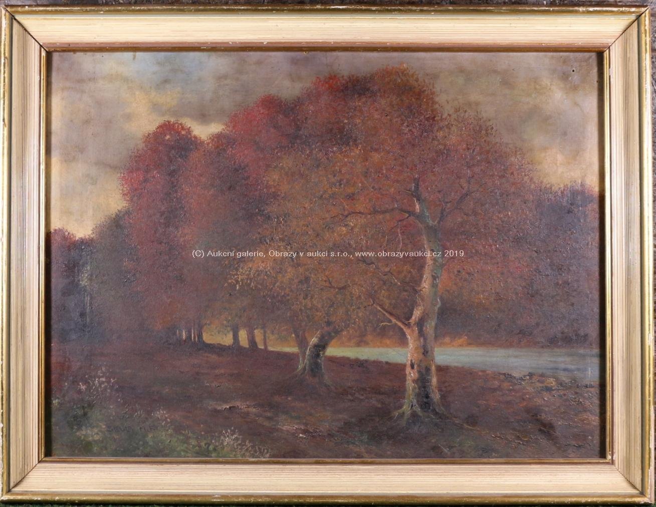 František M. Skula - Podzim u řeky