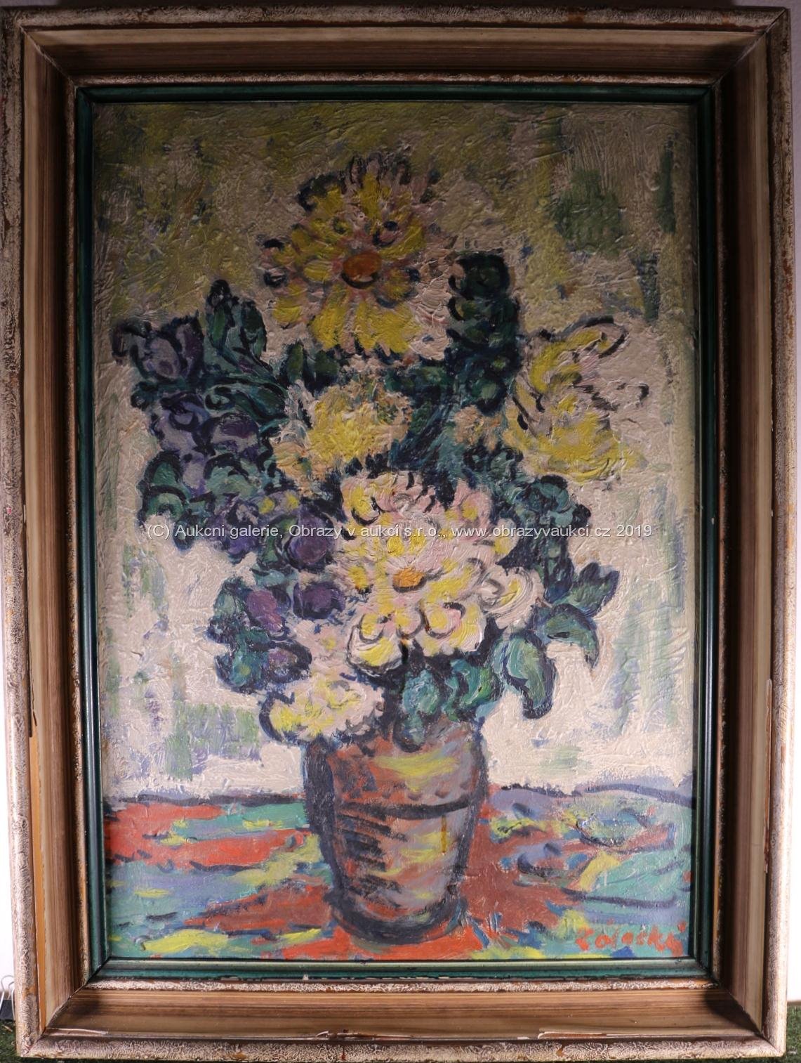 František Záleský - Květiny ve džbánku