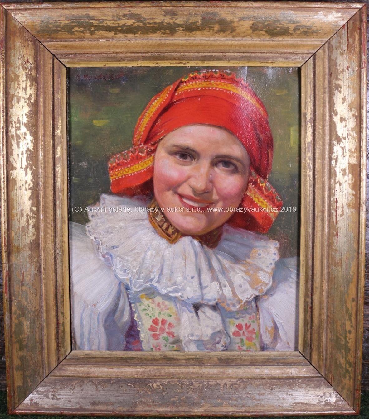 Josef Koudelka - Usměvavé krojované děvče