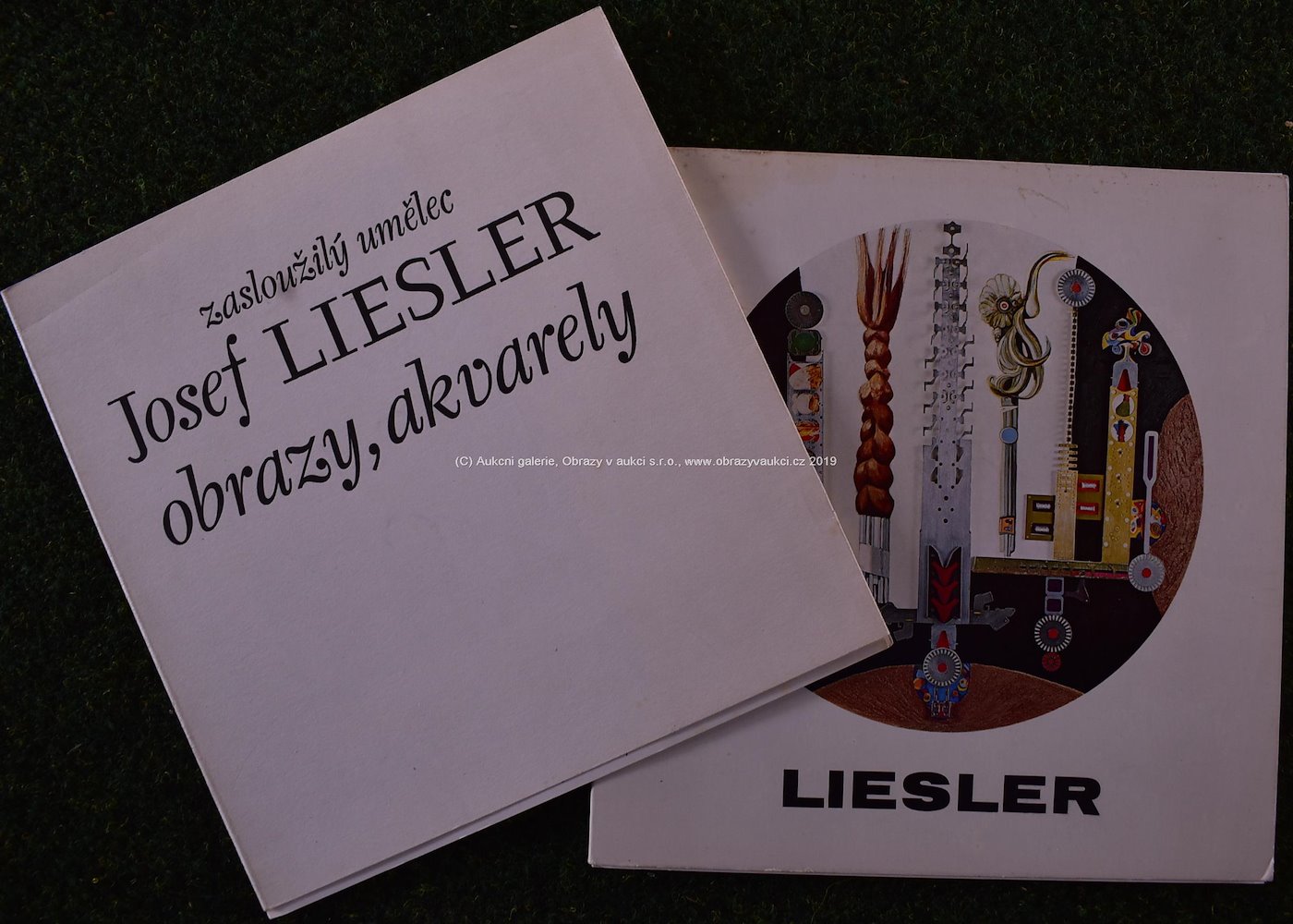 Josef Liesler - Soubor 13-ti katalogů z výstav Josefa Lieslera