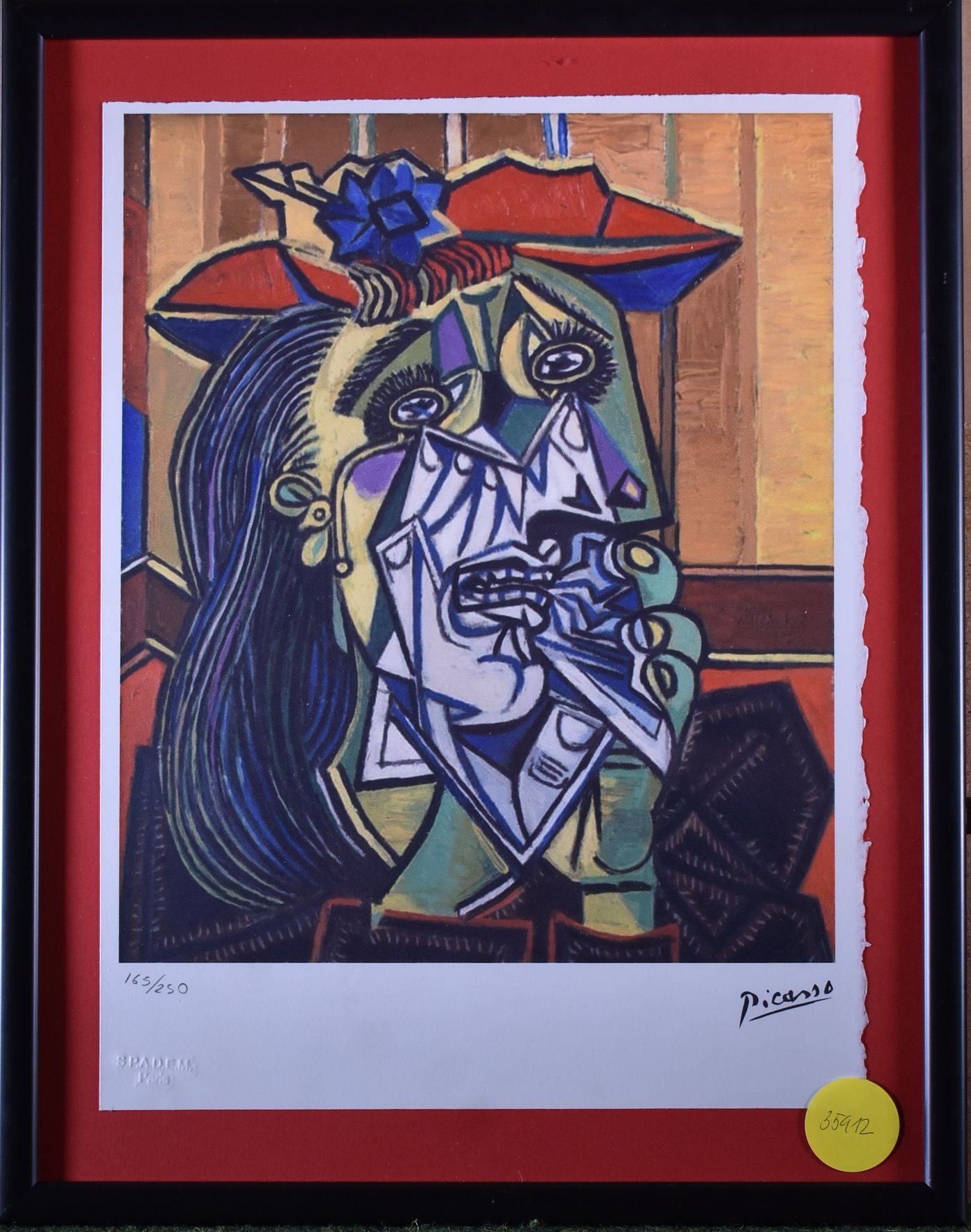 Pablo Picasso - Dáma s červeným kloboukem