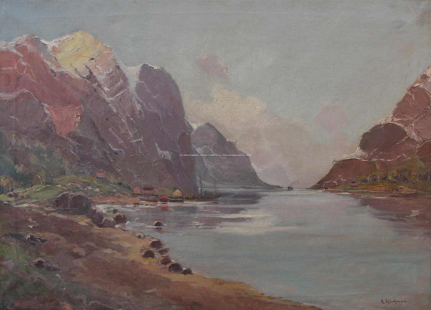 Adolf Kaufmann - Alpské jezero