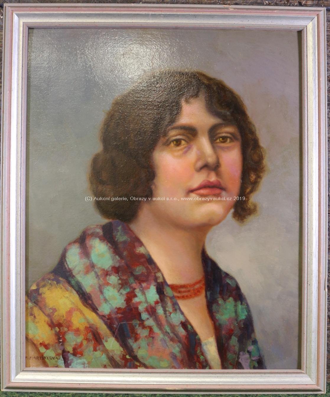Marie Martínková - Tomašovská - Žena s náhrdelníkem