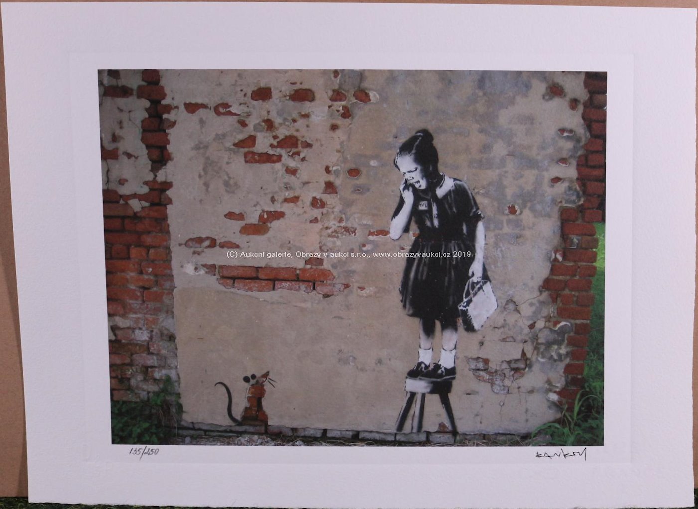 Banksy - Rat and girl